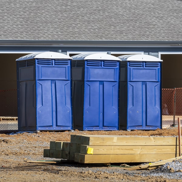 are there any restrictions on where i can place the porta potties during my rental period in Vinton